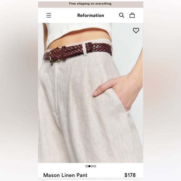 Reformation Mason linen pant - Picture 4 of 4